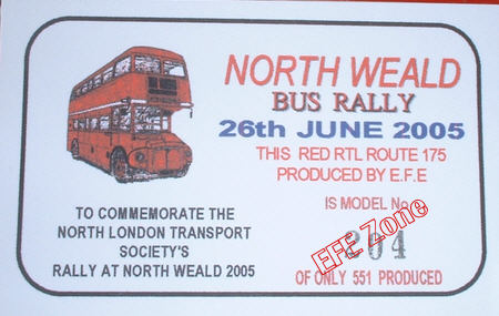 11113A Numbered certificate supplied with model