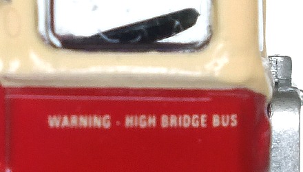 36007 High Bridge Bus Warning sign
