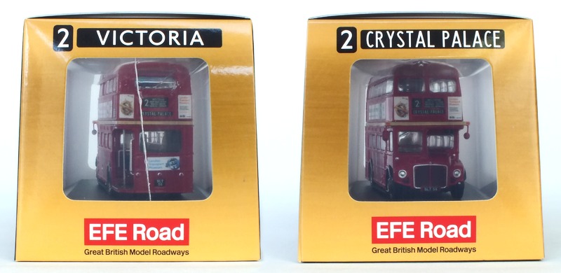 E41603Z The end flaps of the box show the two destinations available on this pair of LT Museum commissioned models