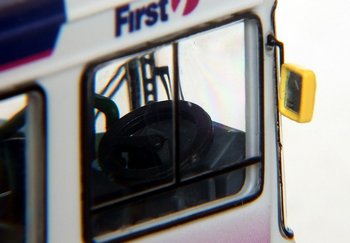 Close up of the drivers mirrors & cab - Click to enlarge