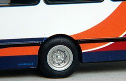 Close up of rear wheel