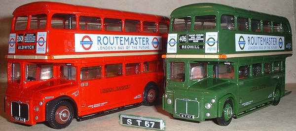 RM1 and RM2 from LT Musuem Set 99927. Insert shows the badly printed front registration on the green RM.