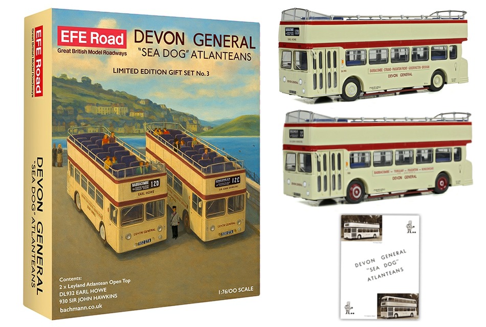Set E99945 - Devon General Sea Dogs Atlanteans models, packaging & reproduction information brochure