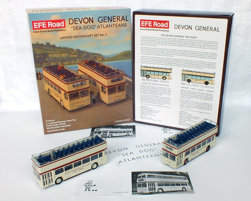 Set E99945 - Devon General Sea Dogs Atlanteans Models Set - Set contents
