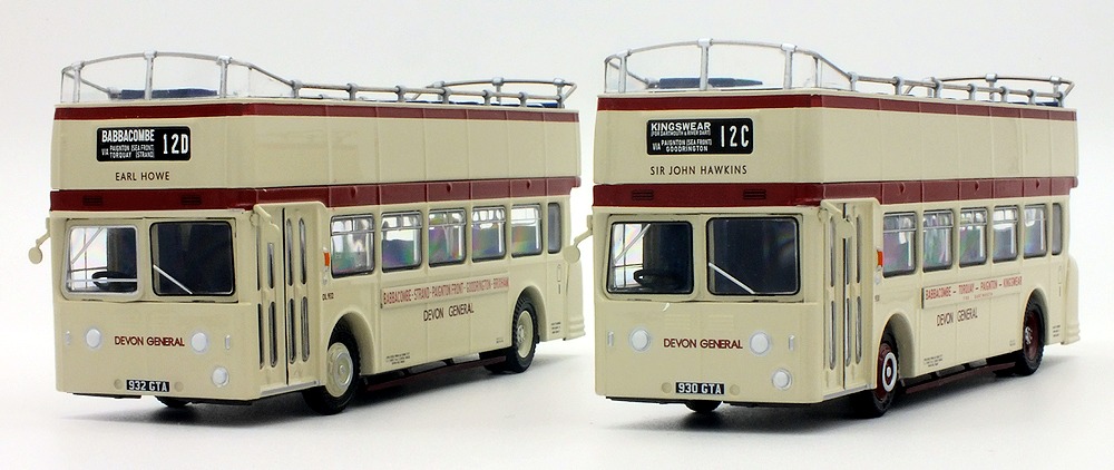 Set E99945 - Devon General Open Top Sea Dog Leyland Atlantean DL932 & 928 (E40501 & E40502)