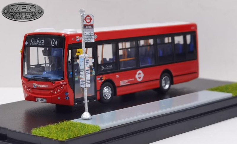 MBC Model: MBC1002 plinth bus stop diorama