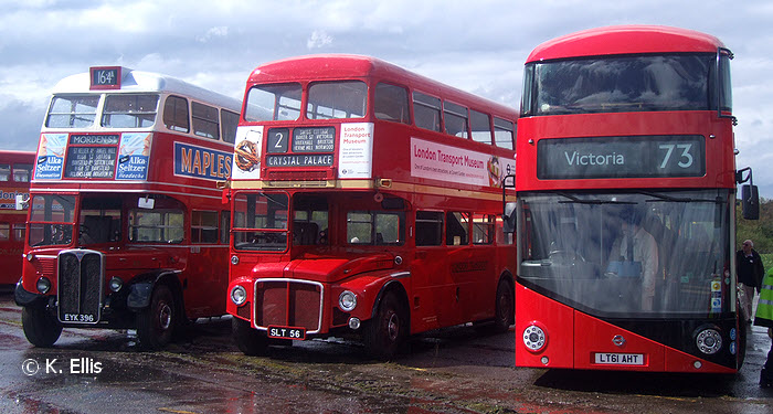 New Bus for London LT 1 along side RT1 & RM1