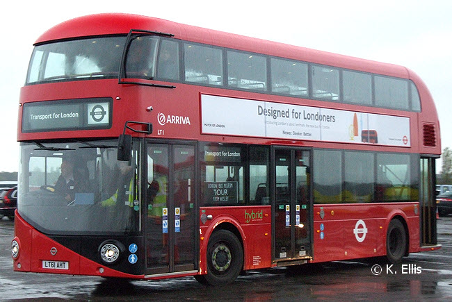 LT61 AHT New Bus for London Double Decker at the very wet London Bus Museum Spring Gathering 2012